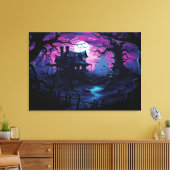 トワイライトパス幽霊のよく出るからハロウィーンマナー キャンバスプリント (インサイチュ (リビング))