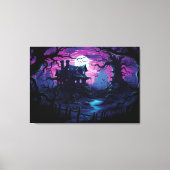 トワイライトパス幽霊のよく出るからハロウィーンマナー キャンバスプリント (正面)