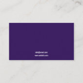 トワイライトパープルホースシルエットウマ科の 名刺 (裏面)