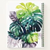 トワイライトパームススプリットリーフ ノートブック (裏面)