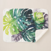 トワイライトパームズスプリットリーフ シェルパブランケット (正面(横))