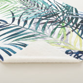 トワイライトパームズトロピカル葉 シェルパブランケット (3/4)