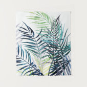 トワイライトパームズトロピカル葉 タペストリー (正面)