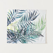 トワイライトパームズトロピカル葉 タペストリー (正面(横))