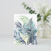 トワイライトパームズトロピカル葉 ポストカード (スタンド正面)