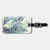 トワイライトパームズトロピカル葉 ラゲッジタグ (正面横)