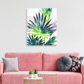 トワイライトパームズパームフロント キャンバスプリント (インサイチュ (リビング))