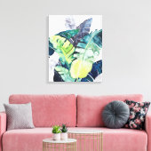 トワイライトパームズパーム葉ズ キャンバスプリント (インサイチュ (リビング))