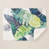 トワイライトパームズパーム葉ズ シェルパブランケット (正面(横))