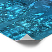 トワイライトヒューズ抽象芸術アートバイインディゴルイス ポスター (角)