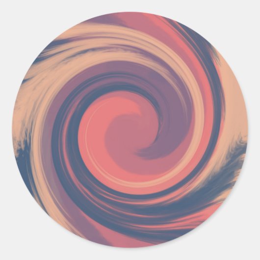 トワイライトピンクとブルーボルテックス ラウンドシール (正面)