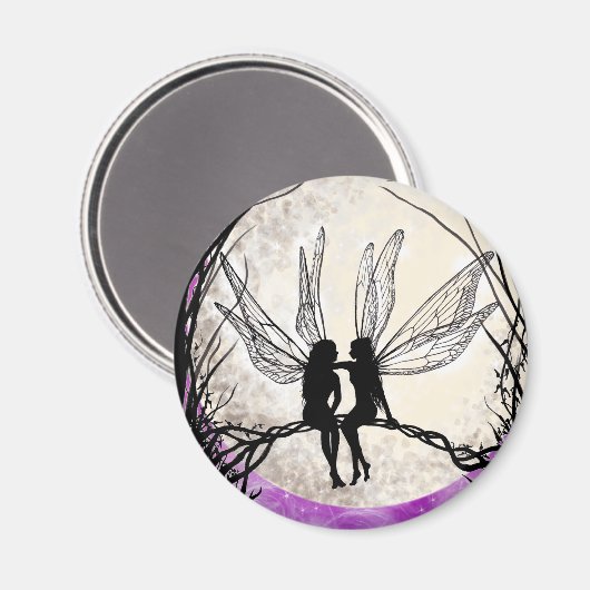 トワイライトフェアリーアートマグネットフェアリーシルエット マグネット (正面/裏面)