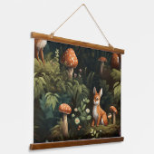 トワイライトフォレストフレンズボタニカル 吊り下げ型タペストリー (傾斜あり)
