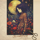 トワイライトフローラファンタジーアールヌーボーポートレート 薄葉紙