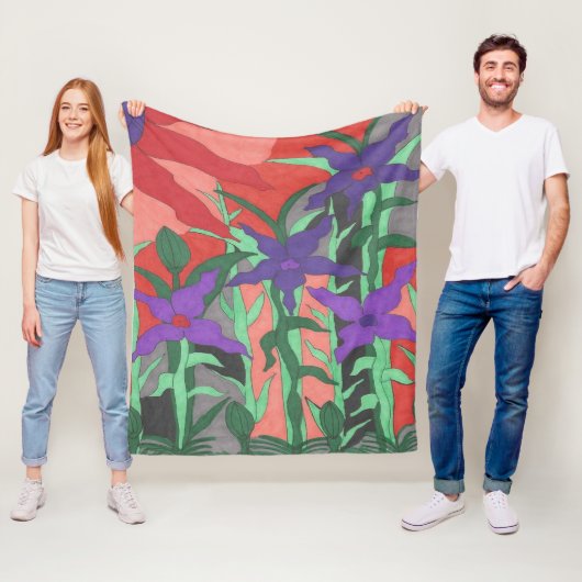 トワイライトフローラ園 フリースブランケット (インサイチュ)