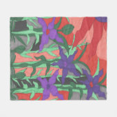 トワイライトフローラ園 フリースブランケット (正面(横))