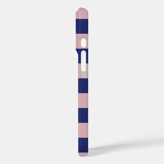 トワイライトブルーサンライズピンクストライプ色 Case-Mate iPhoneケース (裏面 / 左)