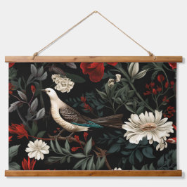 トワイライトホリデーエンチャントメントボタニカル 吊り下げ型タペストリー