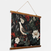 トワイライトホリデーエンチャントメントボタニカル 吊り下げ型タペストリー (傾斜あり)