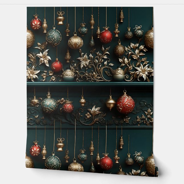 トワイライトホリデーエンチャントメントボタニカル 壁紙 (ほどく)