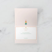 トワイライトホリデーカードのクリスマスツリー サンキューカード (内部)