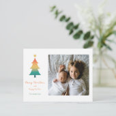 トワイライトホリデーグリーティングポストカのクリスマスツリー ポストカード (スタンド正面)