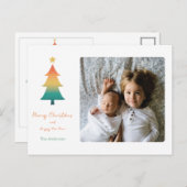 トワイライトホリデーグリーティングポストカのクリスマスツリー ポストカード (正面/裏面)