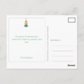 トワイライトホリデーグリーティングポストカのクリスマスツリー ポストカード (裏面)