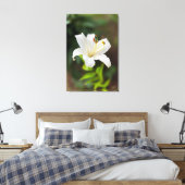 トワイライトホワイトリリー キャンバスプリント (インサイチュ (寝室))