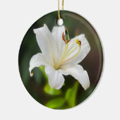 トワイライトホワイトリリー セラミックオーナメント (左)