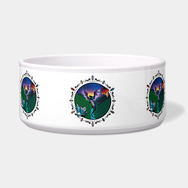 トワイライトマジカルクリスタルエレガントアメジストドラゴン ボウル (正面)