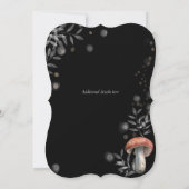 トワイライトマッシュルームコテージコア結婚式招待状 招待状 (裏面)