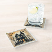 トワイライトマナー：幽霊のよく出る招待状 ガラスコースター (アングル)