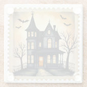 トワイライトマナー：幽霊のよく出る招待状 ガラスコースター (裏面)