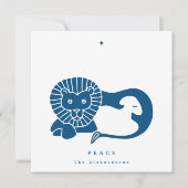 トワイライトライオンアンドラムフラットホリデーカード シーズンカード (正面)