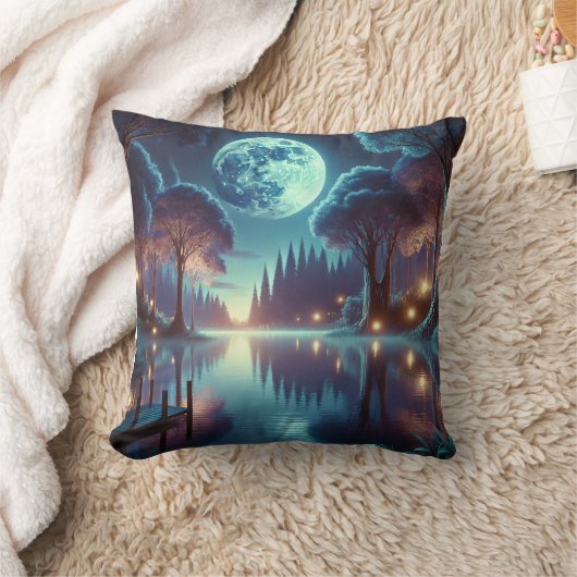 トワイライトレイク クッション (ブランケット)