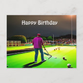 トワイライトローンボウリング 誕生日ポストカード ポストカード (正面)