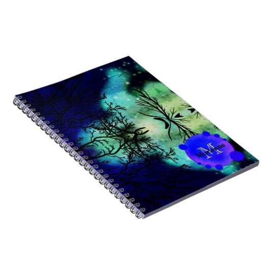 トワイライト不気味フォレストハロウィーン ノートブック (右側)