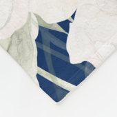 トワイライト開花IIフリースブランケット-花模様 フリースブランケット (角)