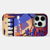 トワイライト・フォレスト クリスマス サンタのそり Case-Mate iPhoneケース (裏面 (横))