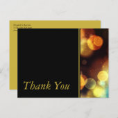 トワイライト ボケ ライト ウェディング サンクス ポストカード (正面/裏面)