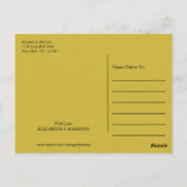 トワイライト ボケ ライト ウェディング サンクス ポストカード (裏面)