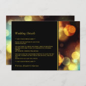 トワイライト ボケ ライト ウェディング ディテール エンクロージャーカード (正面/裏面)