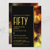 トワイライト ボケ ライト - 記念日 招待状 (正面/裏面)