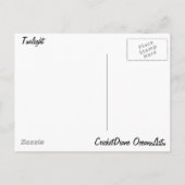 トワイライト – CricketDiane海 ポストカード (裏面)