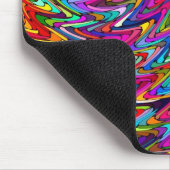 トワイリングカラージグザグパターン マウスパッド (コーナー)