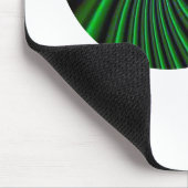 トワイリーグリーンピンホイールデザイン マウスパッド (コーナー)