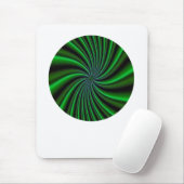 トワイリーグリーンピンホイールデザイン マウスパッド (マウス)