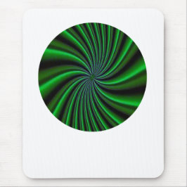 トワイリーグリーンピンホイールデザイン マウスパッド