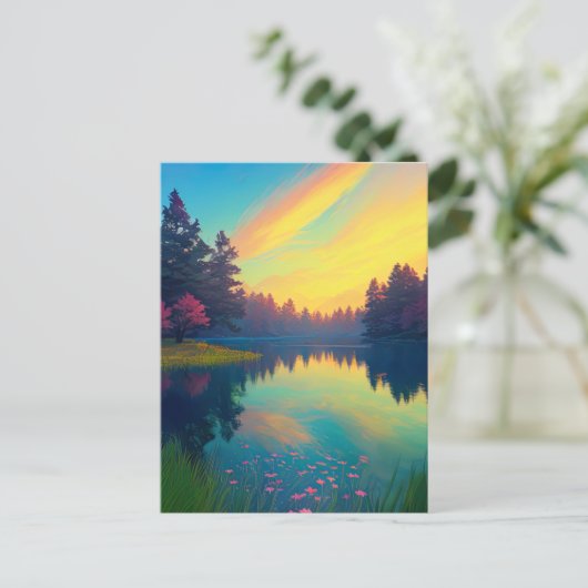 トワイリ魅力的トに注がれ威厳のあるた川 ポストカード (スタンド正面)